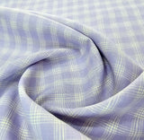 Raymond Fresco Lino Pure 80 Lea Linen Unstitched Shirting Fabric (Light Purple Checkered)