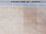 Raymond Exotic Pure Linen Checkered Unstitched Shirting Fabric (Light Peach)