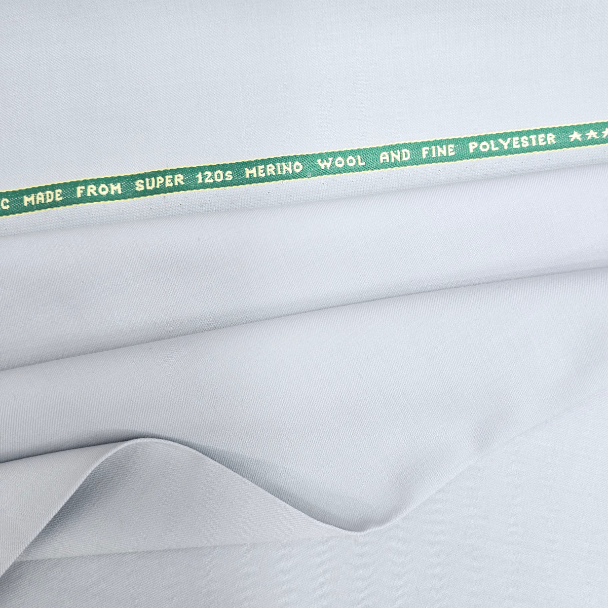 Raymond Regal Gaze Unstitched 120s Merino Wool Suiting Fabric (Light Grey)