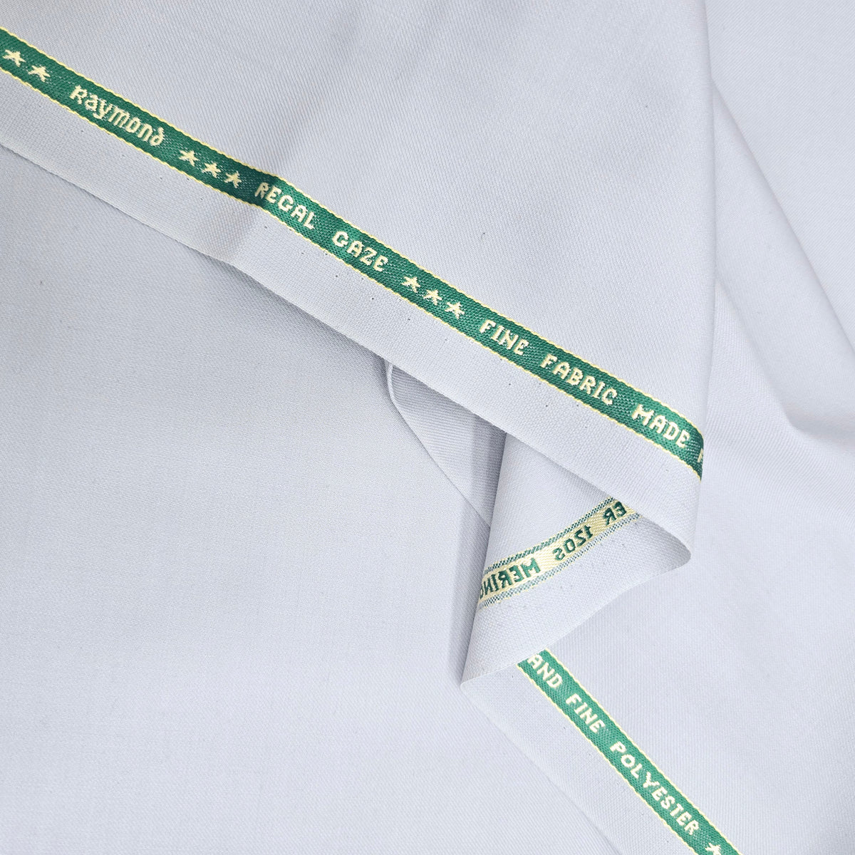 Raymond Regal Gaze Unstitched 120s Merino Wool Suiting Fabric (Light Grey)