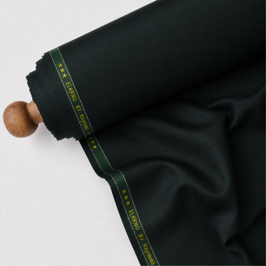 Raymond Elarno Unstitched Suiting Fabric (Dark Bottle Green)