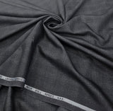 Raymond Taurus Self Check Unstitched Suiting Fabric (Black Grey)