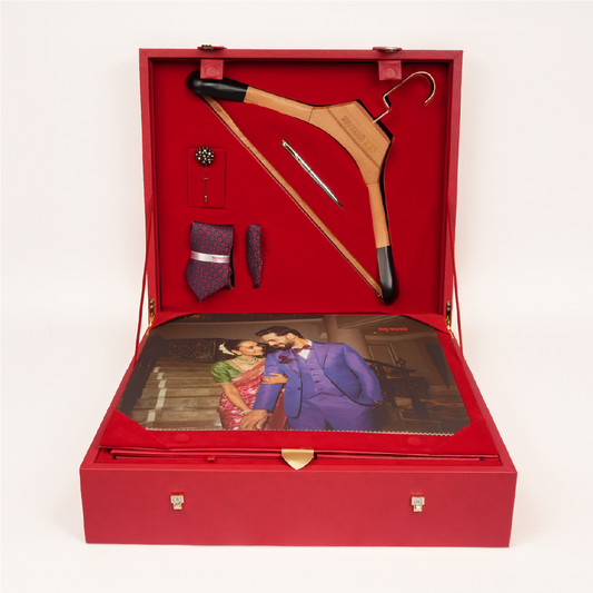 Raymond Premium Suit Length Gift Set – Shirt & Trouser Fabric with Tie, Pocket Square & Accessories