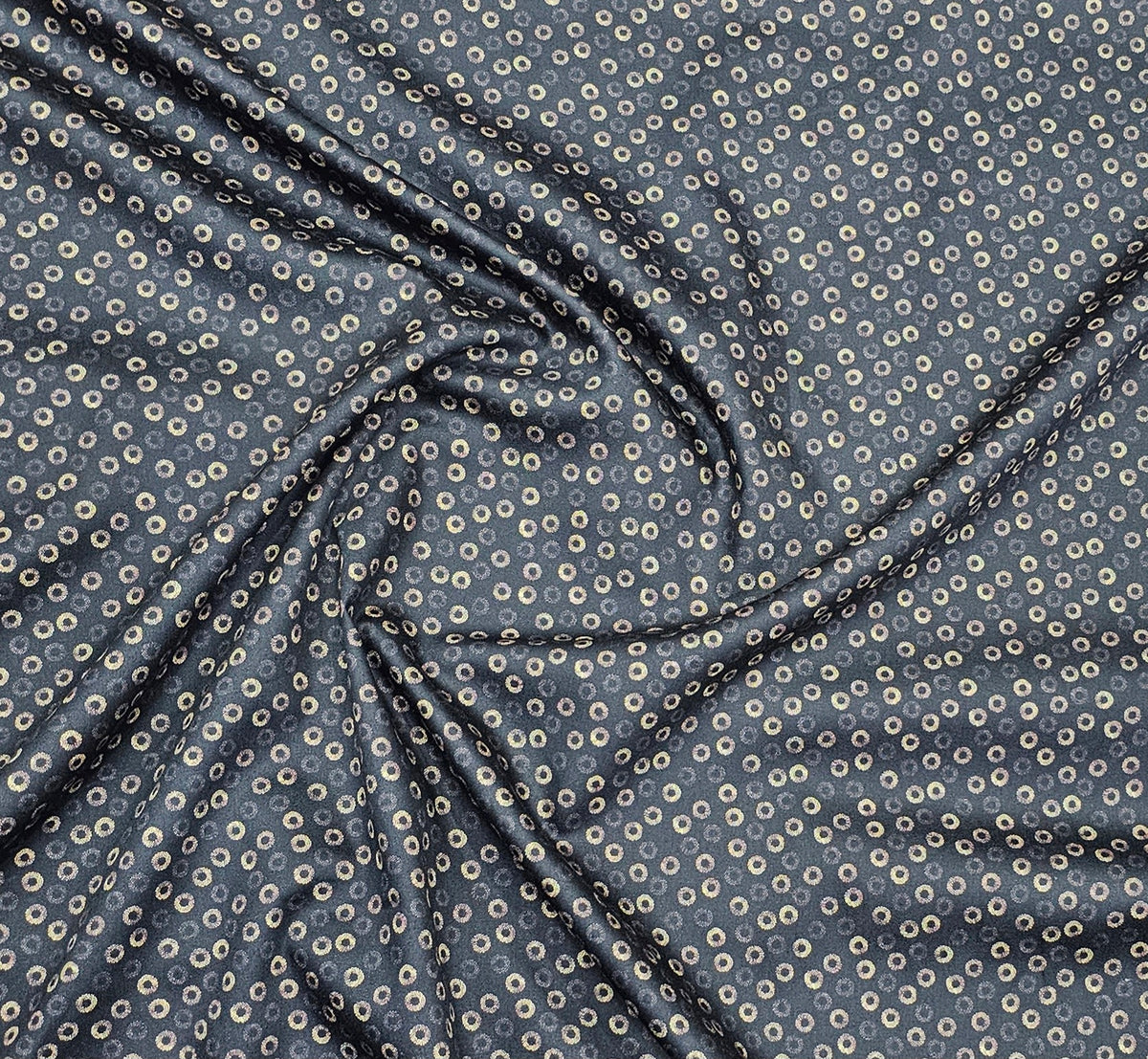 Raymond Splash Cotton Unstitched Shirting Fabric (Black)