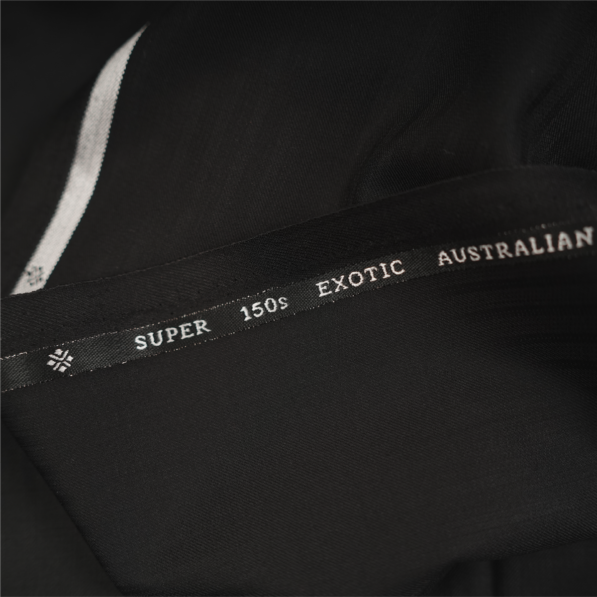 OCM Aristo Merino Wool 150 Unstitched Suiting Fabric (Black)
