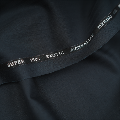 OCM Aristo Merino Wool 150 Unstitched Suiting Fabric (Dark Navy Blue)
