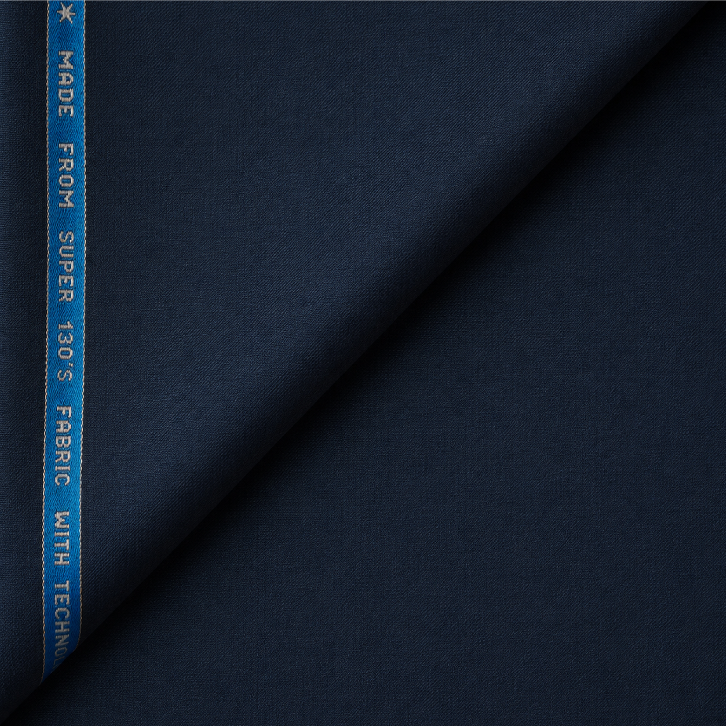 Raymond Lexican Merino Wool 130 Unstitched Suiting Fabric (Dark Navy Blue)