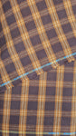 Raymond Warm Check Cotton Unstitched Shirting Fabric (Brown)