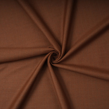 Raymond Bellismo Unstitched Suiting Fabric (Rust Brown with Self Micro Checks)