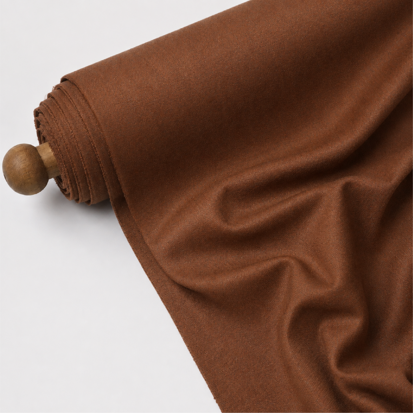 Raymond Bellismo Unstitched Suiting Fabric (Rust Brown with Self Micro Checks)