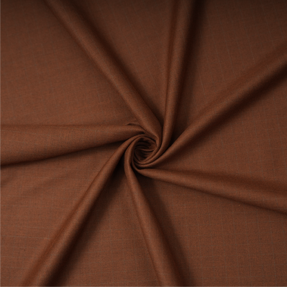 Raymond Bellismo Unstitched Suiting Fabric (Rust Brown with Self Micro Checks)