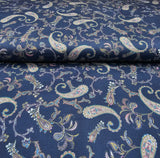 Raymond Ink Cotton Printed Unstitched Shirting Fabric (Ink Blue)