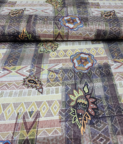Raymond Splash Cotton Printed Unstitched Shirting Fabric (Multi-Color)