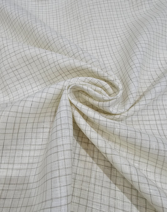 Raymond DeLin Pure Linen Unstitched Shirting Fabric (Light Yellow)
