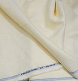 Raymond Fresco Lino Pure Linen Unstitched Shirting Fabric (Light Yellow)