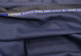 Raymond Techno Fresh Super 100's Merino Wool Unstitched Self-Check Suiting Fabric (Dark Blue)