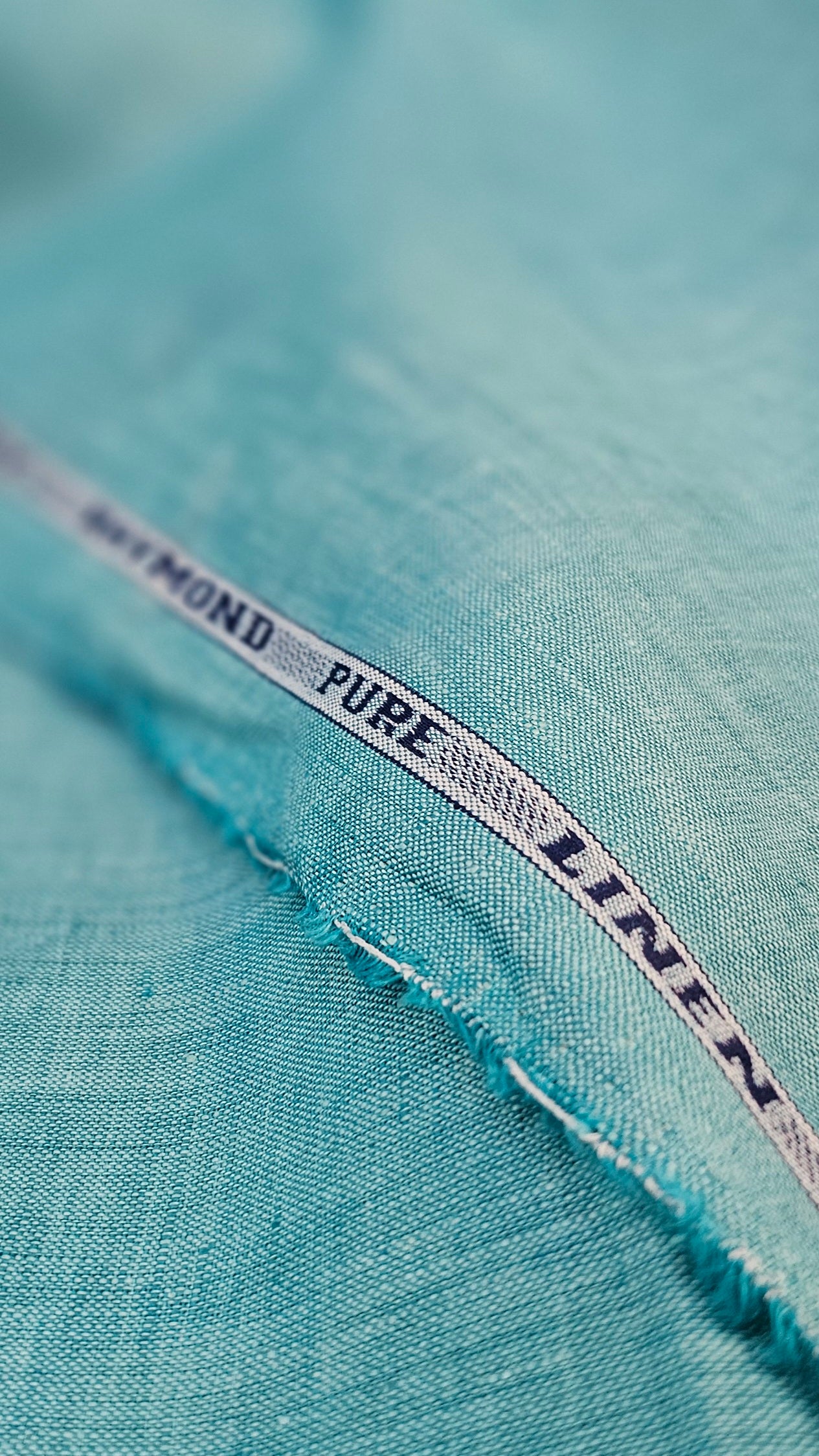 Raymond Cyprus Pure Linen Unstitched Shirting Fabric (Turquoise)