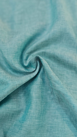 Raymond Cyprus Pure Linen Unstitched Shirting Fabric (Turquoise)