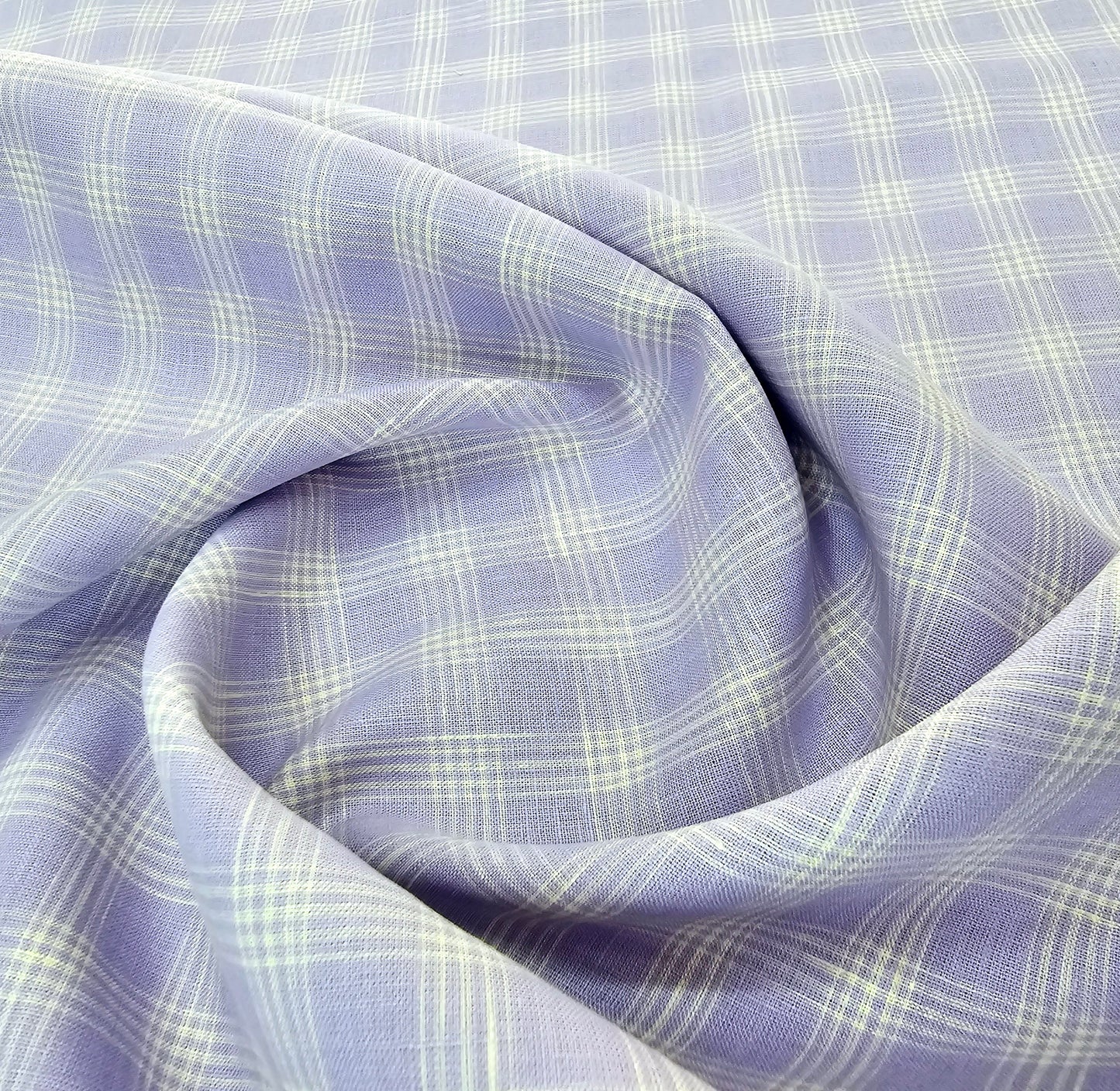 Raymond Fresco Lino Pure 80 Lea Linen Unstitched Shirting Fabric (Light Purple Checkered)