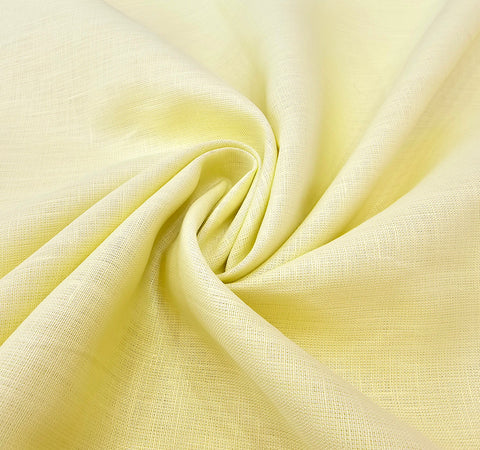 Raymond Exotic Pure Linen Unstitched Shirting Fabric (Light Yellow)