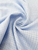 Raymond Exotic Pure Linen Mini Check Unstitched Shirting Fabric (Ice Blue)