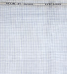 Raymond Exotic Pure Linen Mini Check Unstitched Shirting Fabric (Ice Blue)