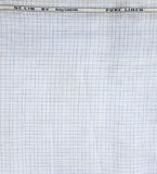 Raymond Exotic Pure Linen Mini Check Unstitched Shirting Fabric (Ice Blue)