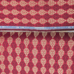 Raymond Celebraze Premium Jacquard Sherwani Fabric (Red Golden)