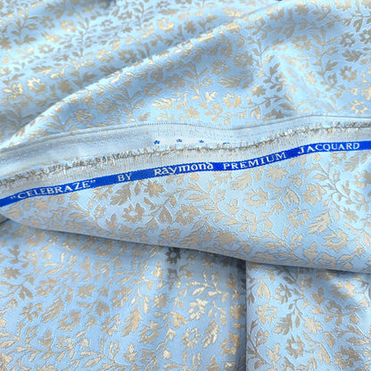 Raymond Celebraze Premium Jacquard Fabric (Blue Sea)