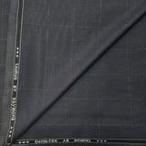 Raymond Taurus Self Check Unstitched Suiting Fabric (Dark Grey)