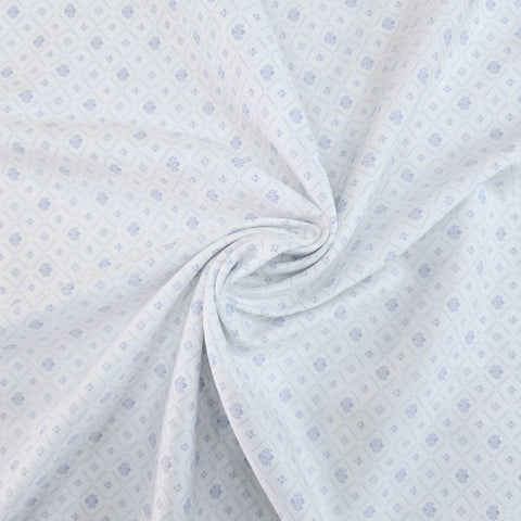 Raymond Splash Cotton Printed Unstitched Shirting Fabric (White)