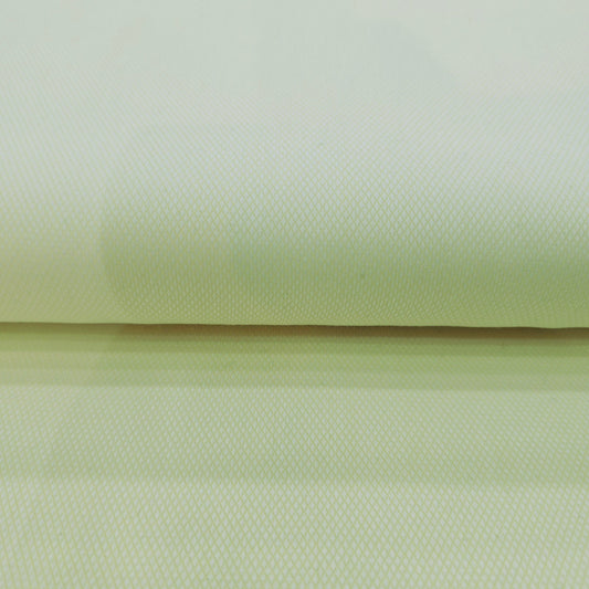 Raymond Creaseless Premium Cotton Dotted Unstitched Shirting Fabric (Light Yellow)