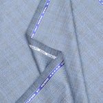 Raymond Styleford Unstitched 130s Merino Wool Suiting Fabric (Grey & Blue)