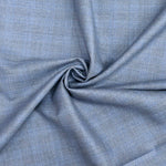 Raymond Styleford Unstitched 130s Merino Wool Suiting Fabric (Grey & Blue)