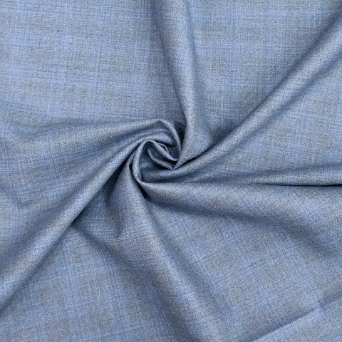 Raymond Styleford Unstitched 130s Merino Wool Suiting Fabric (Grey & Blue)