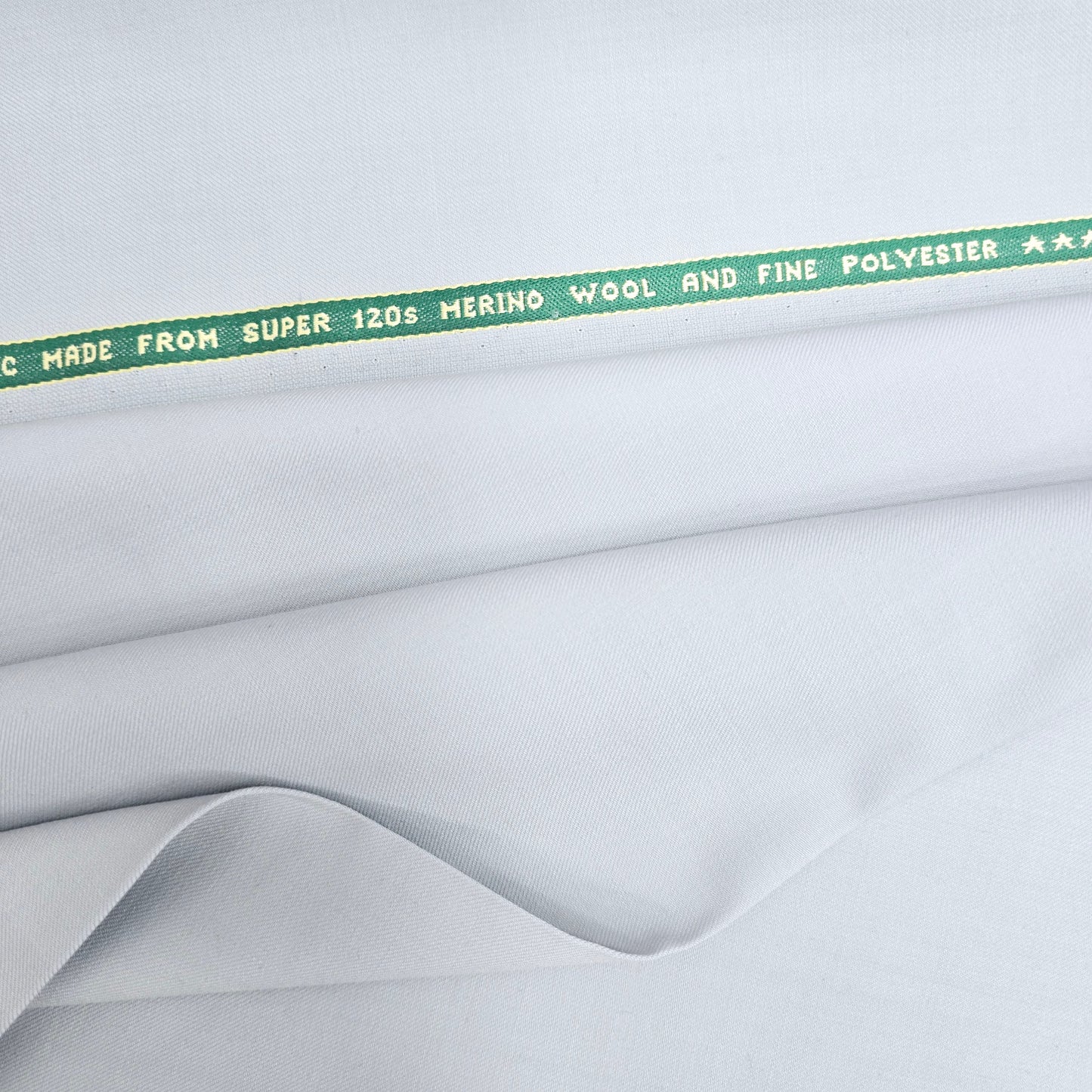 Raymond Regal Gaze Unstitched 120s Merino Wool Suiting Fabric (Light Grey)