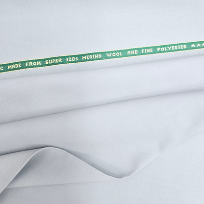 Raymond Regal Gaze Unstitched 120s Merino Wool Suiting Fabric (Light Grey)