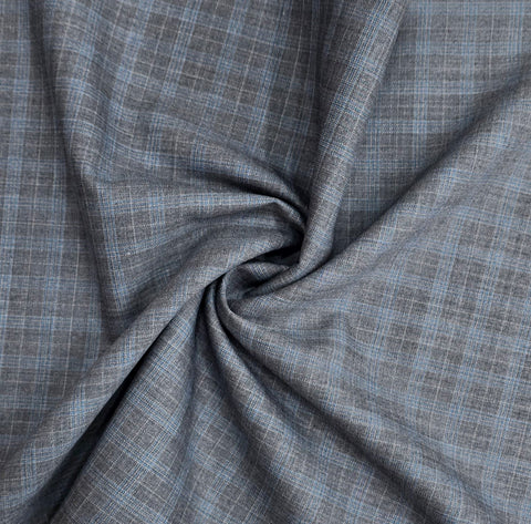 Raymond Regal Gaze Unstitched 120s Merino Wool Suiting Fabric (Dark Grey)