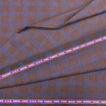 Raymond Regal Gaze Unstitched 120s Merino Wool Suiting Fabric (Maroon & Blue)