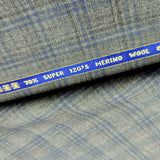 Raymond Luxolite Unstitched 120s Merino Wool Suiting Fabric (Grey)