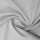 Vaibhav's Creations Cotton-Rich Dotted Unstitched Shirting Fabric (Light Grey)