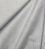 Vaibhav's Creations Cotton-Rich Dotted Unstitched Shirting Fabric (Light Grey)