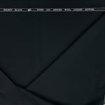 Ferrara Unstitched Super 140s Pure Merino Wool Suiting Fabric (Black)