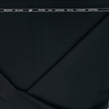 Ferrara Unstitched Super 140s Pure Merino Wool Suiting Fabric (Black)