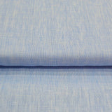 Vaibhav's Creations Premium Italian Cotton-Linen Unstitched Shirting Fabric (Light Sky)