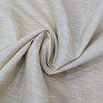 Vaibhav's Creations Premium Italian Cotton-Linen Unstitched Shirting Fabric (Beige)