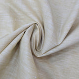 Vaibhav's Creations Premium Italian Cotton-Linen Unstitched Shirting Fabric (Beige)