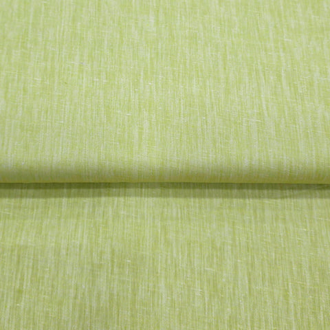 Vaibhav's Creations Premium Italian Cotton-Linen Unstitched Shirting Fabric (Green)