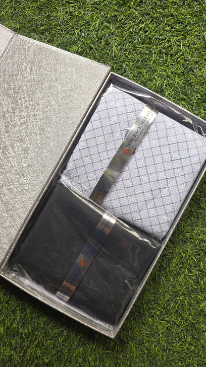 Sungrace Mafatlal Premium Gift Pack of Unstitched Shirt & Trouser Fabrics