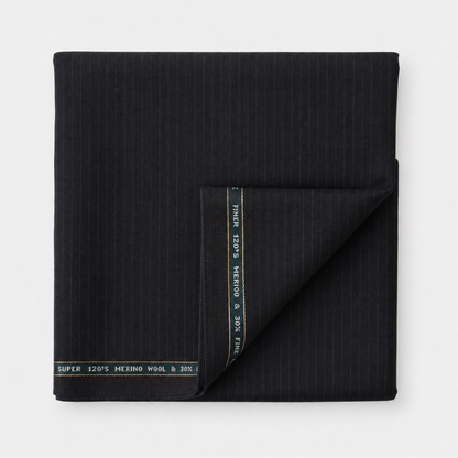 Raymond Lexican Merino Wool 130 Unstitched Suiting Fabric (Dark Teal with Red Checks)